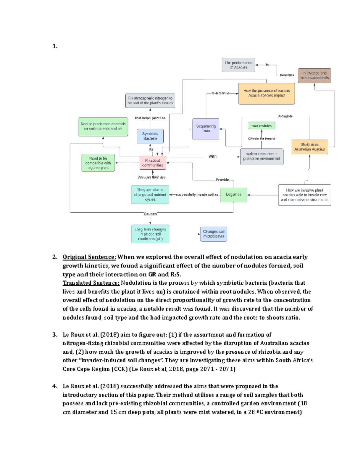 BIOL1110 ASS - 1. Original Sentence: When we explored the overall ...