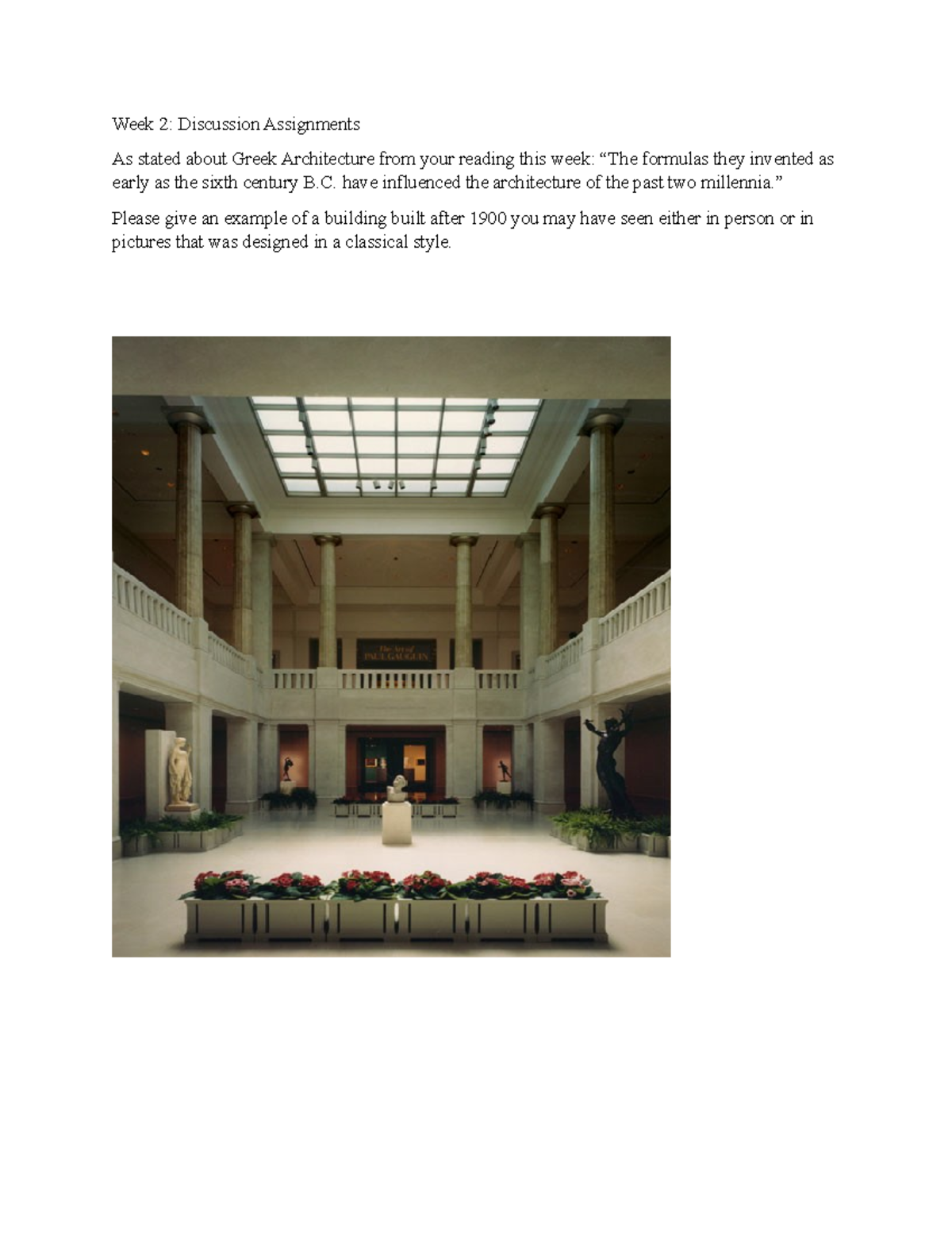 AHIST 1401 Discussion Forum UNIT 2 - Week 2: Discussion Assignments As ...