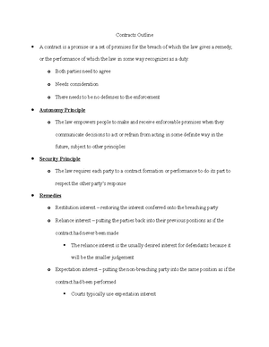 Contracts 2 Notes January 18 2023 Contracts 2 January 20 2023