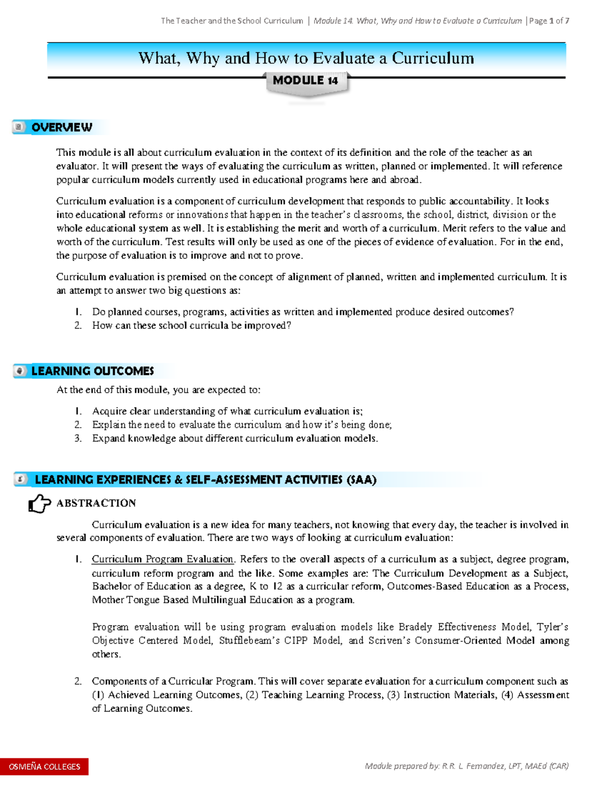 module-14-what-why-and-how-to-evaluate-a-curriculum-what-why-and