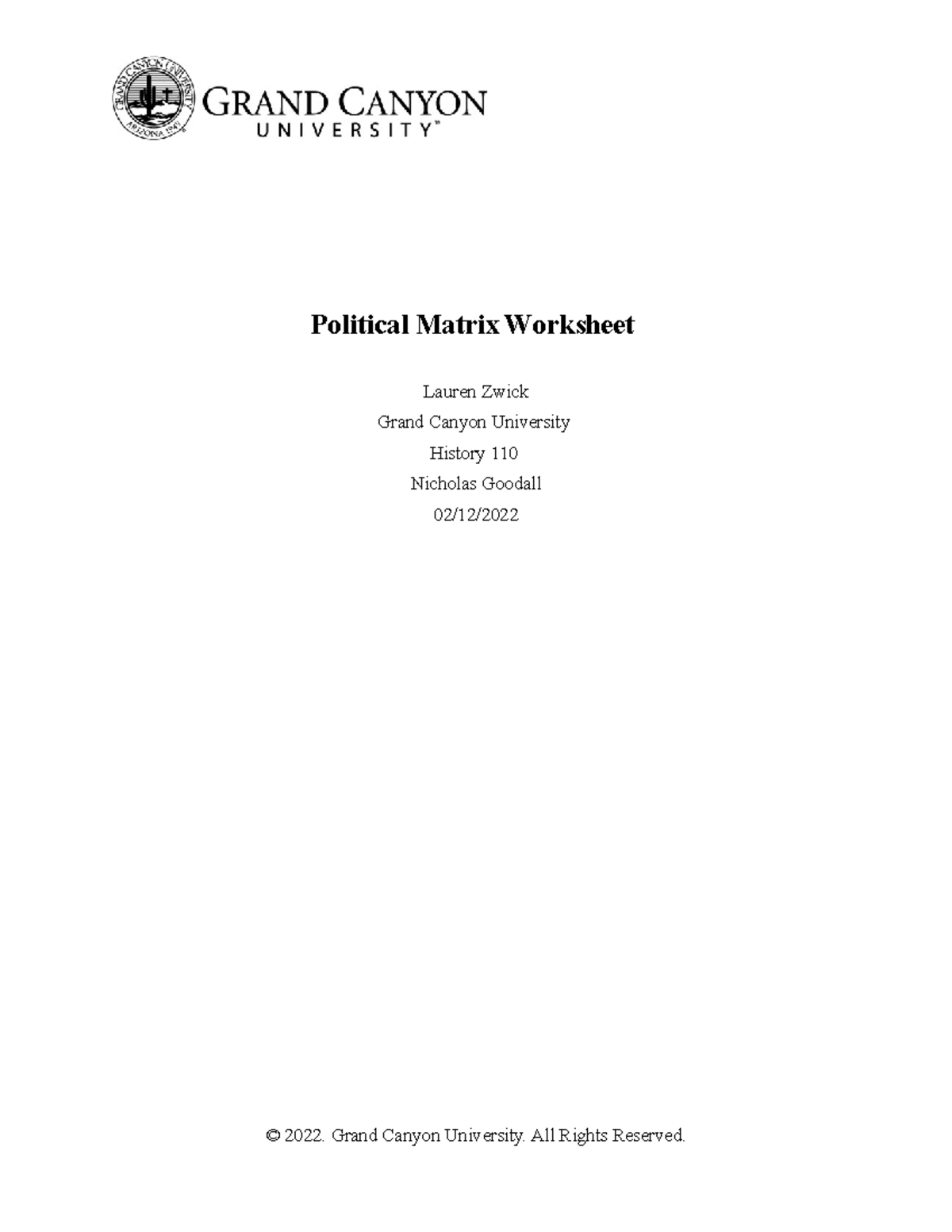 HIS-110 T3 Political Matrix Worksheet - Political Matrix Worksheet ...