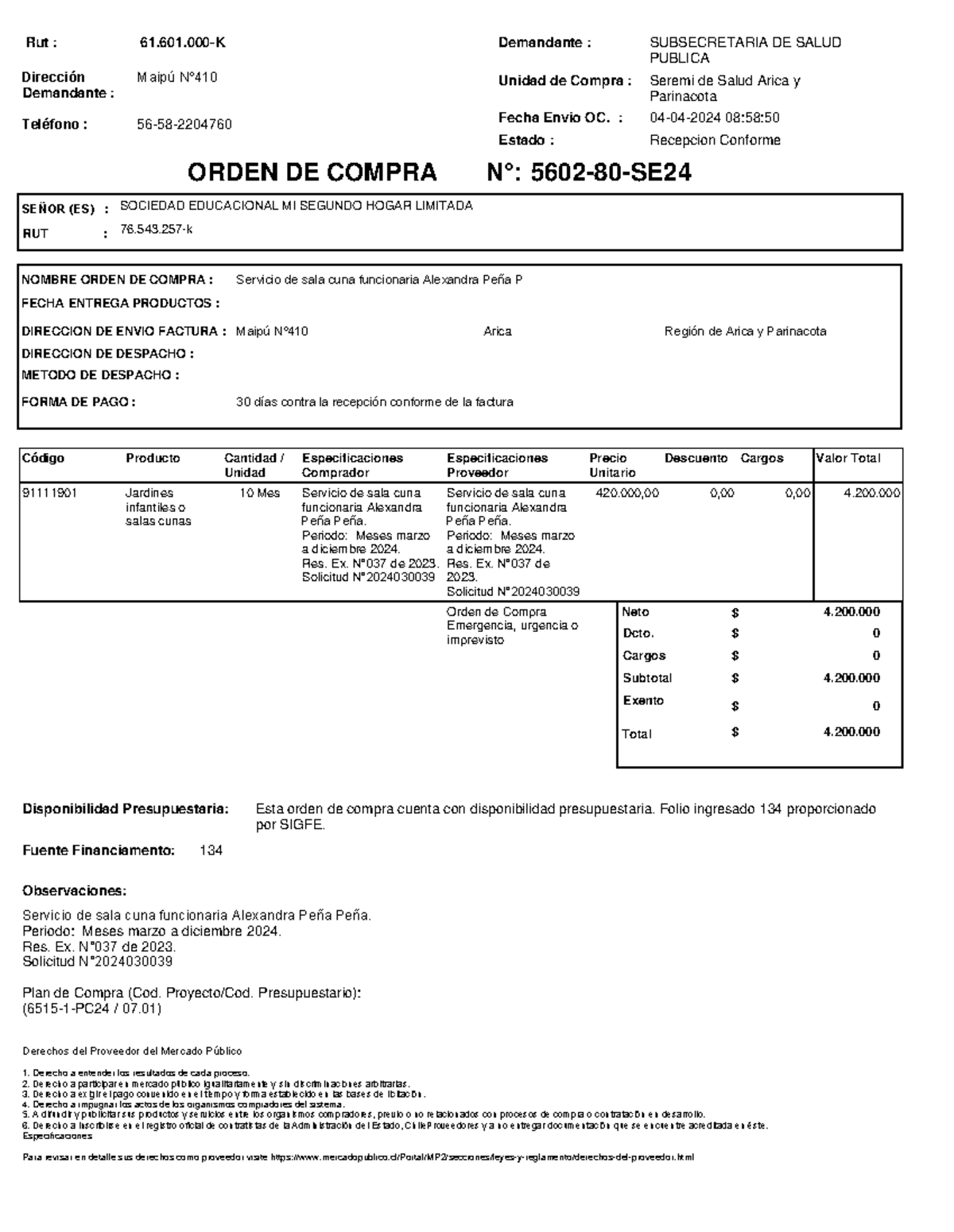 5602-80-SE24 - DSFDG - Código Producto Cantidad / Unidad ...