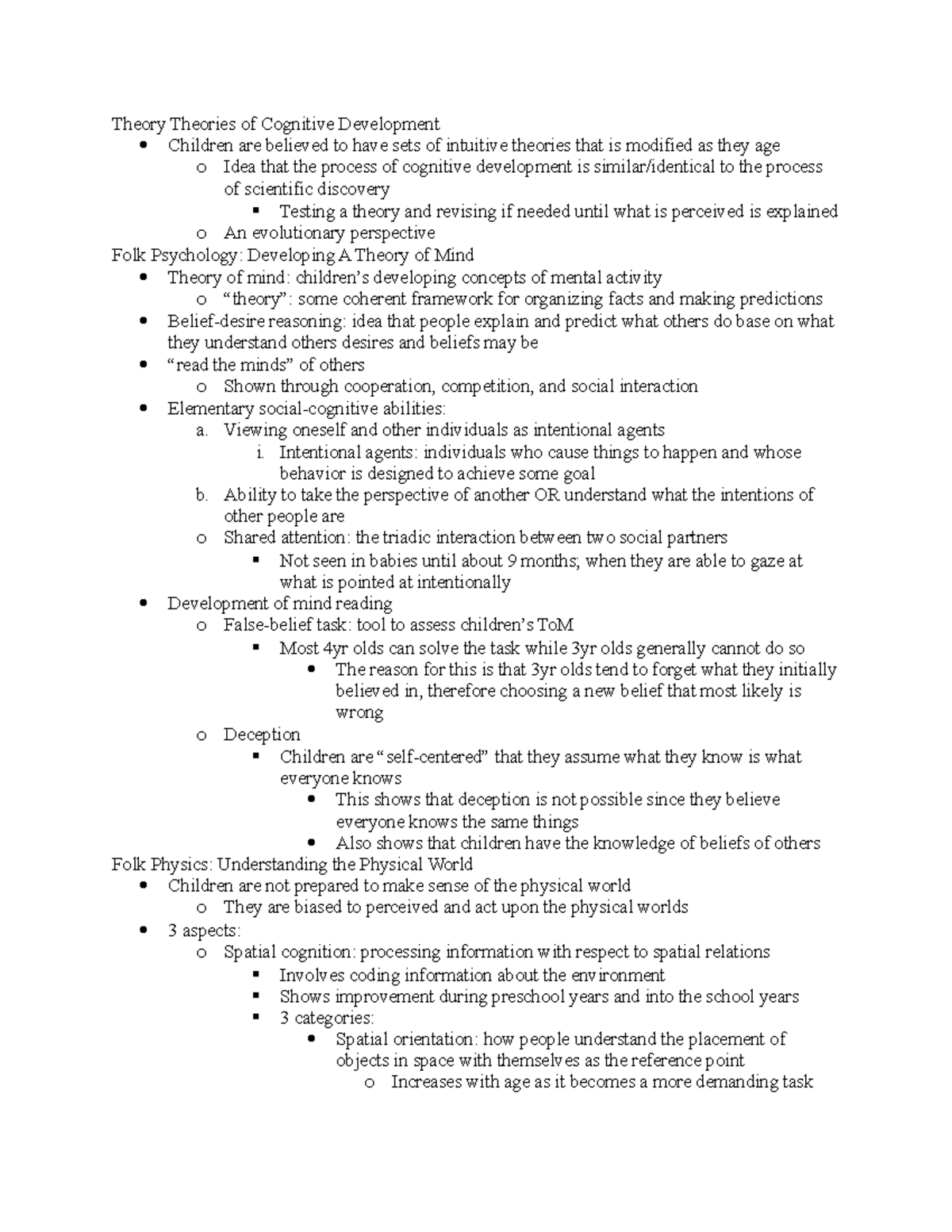 Chapter 6 - Summary Children's Thinking: Cognitive Development And ...