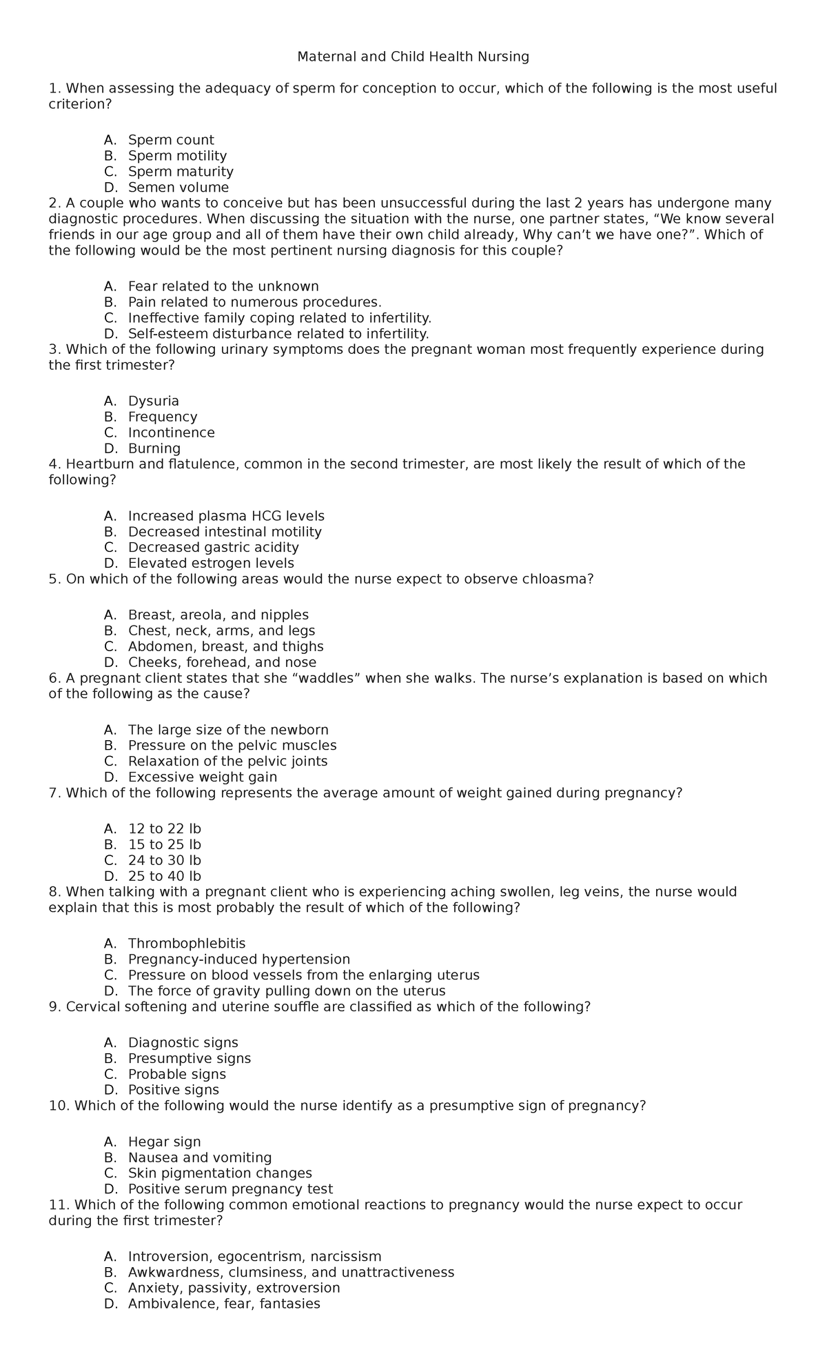 Care of Mother and Child (Well-Client) - Maternal and Child Health ...