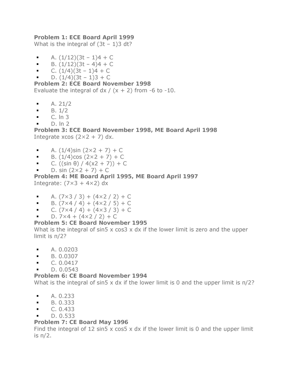 differential calculus reviewer ricardo asin