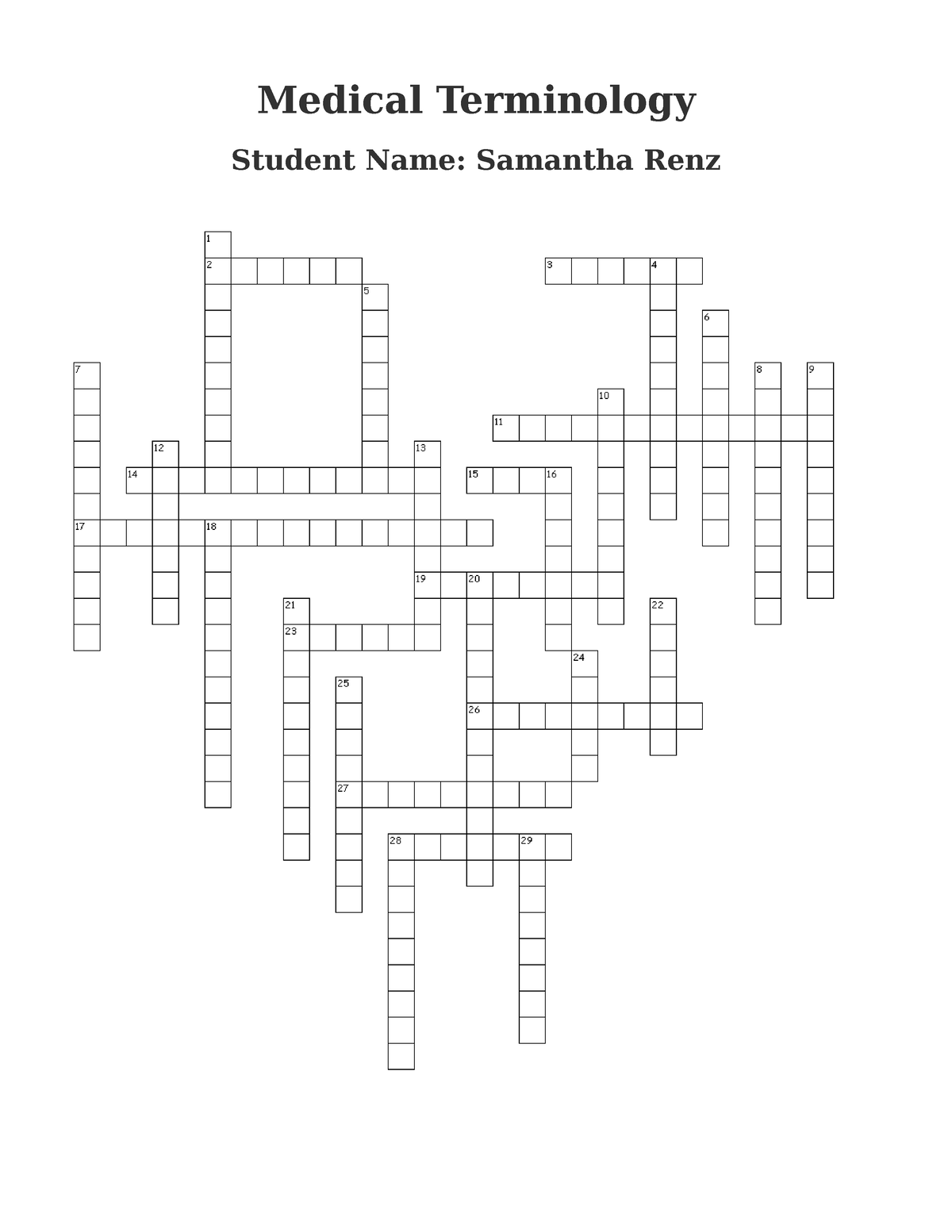 medical-terminology-crossword-puzzle-medical-terminology-student-name