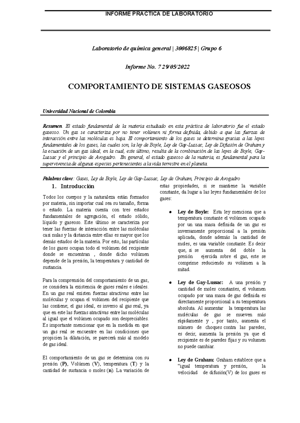 Laboratorio Quimica General 3 Laboratorio De Química General