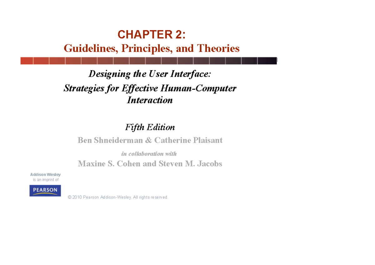 Chapter 2 - Part 2 ae13c032925 e90984 dc21d92d9e78b77 - © 2010 Pearson ...