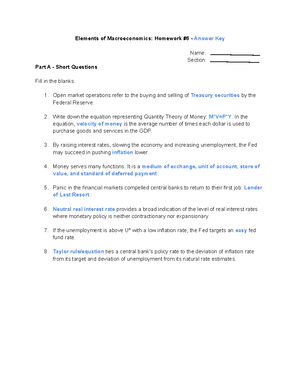 Elements of Macroeconomics 1 - TWO BONUS POINTS FOR GETTING YOUR TA AND ...