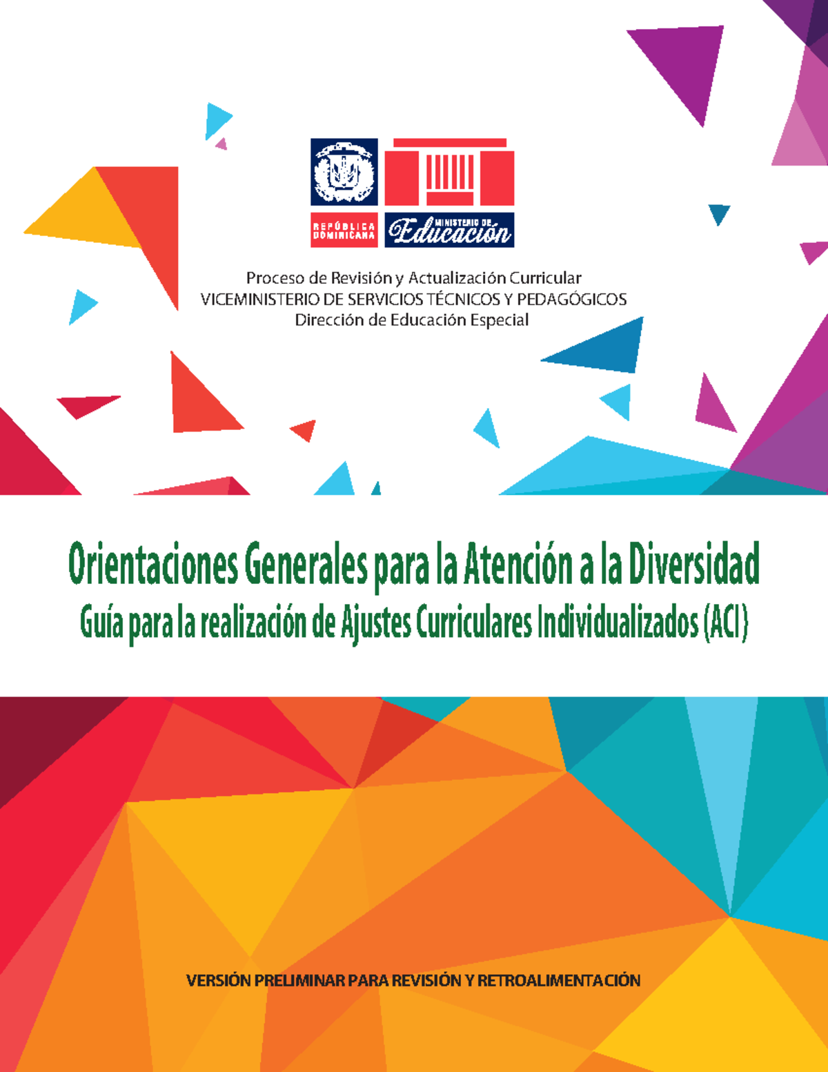 Orientaciones Generales Para La Atencion A La Diversidad Final