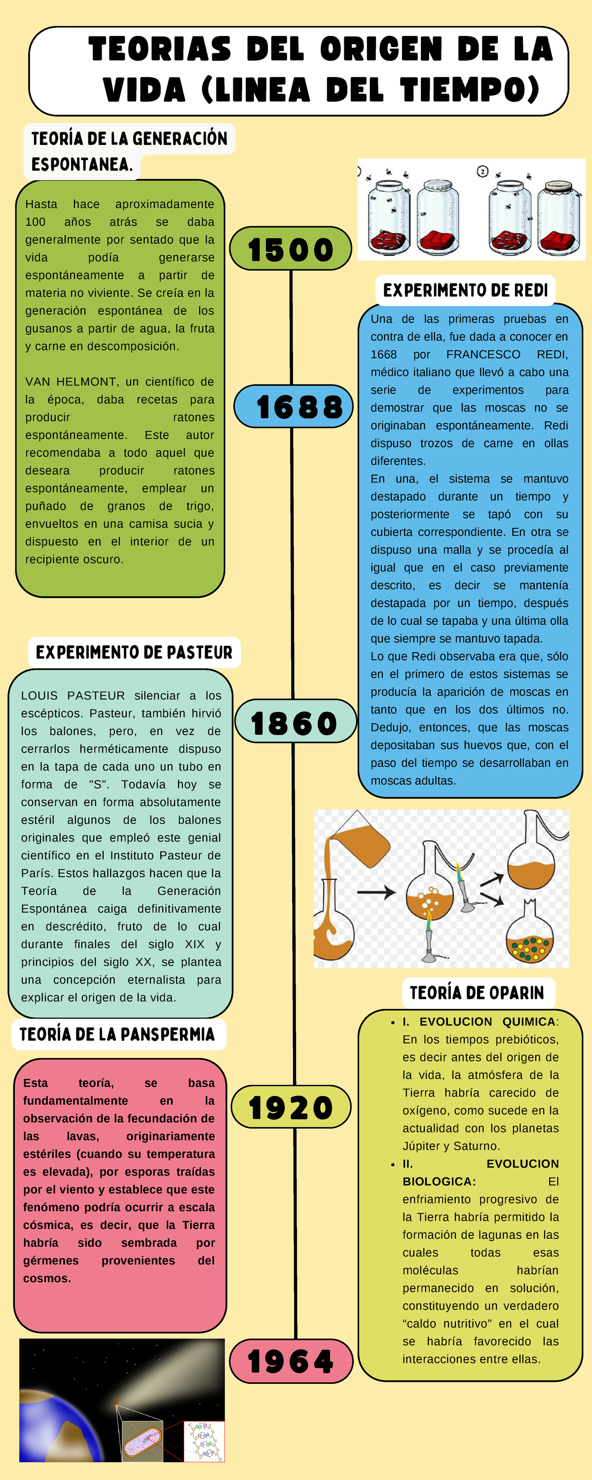 Linea Del Tiempo El Origen De La Vida - Image to u