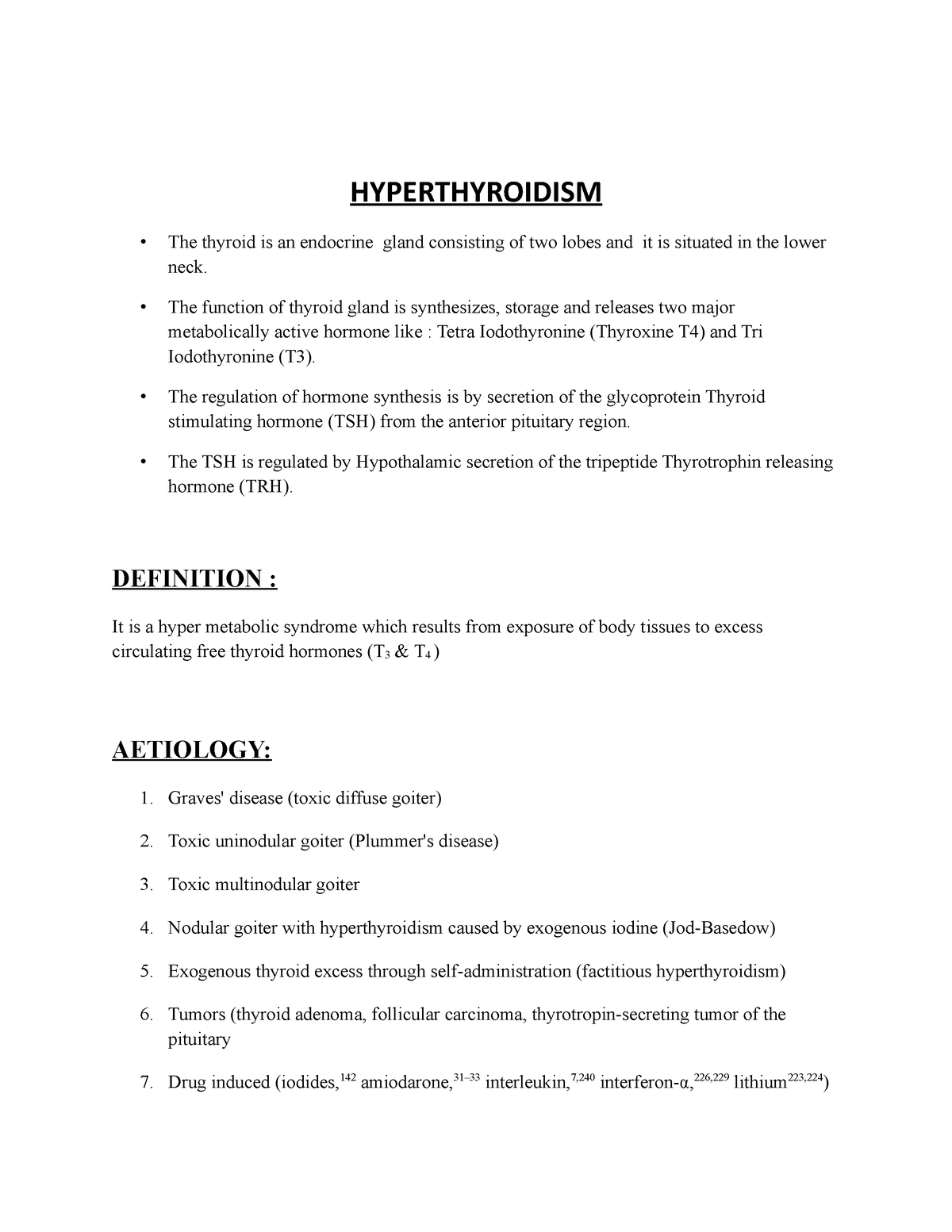 hyperthyroidism case study paper