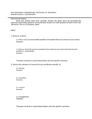 Practical Research 2 - Notes - PRACTICAL RESEARCH 2 FINALS REVIEWER ...