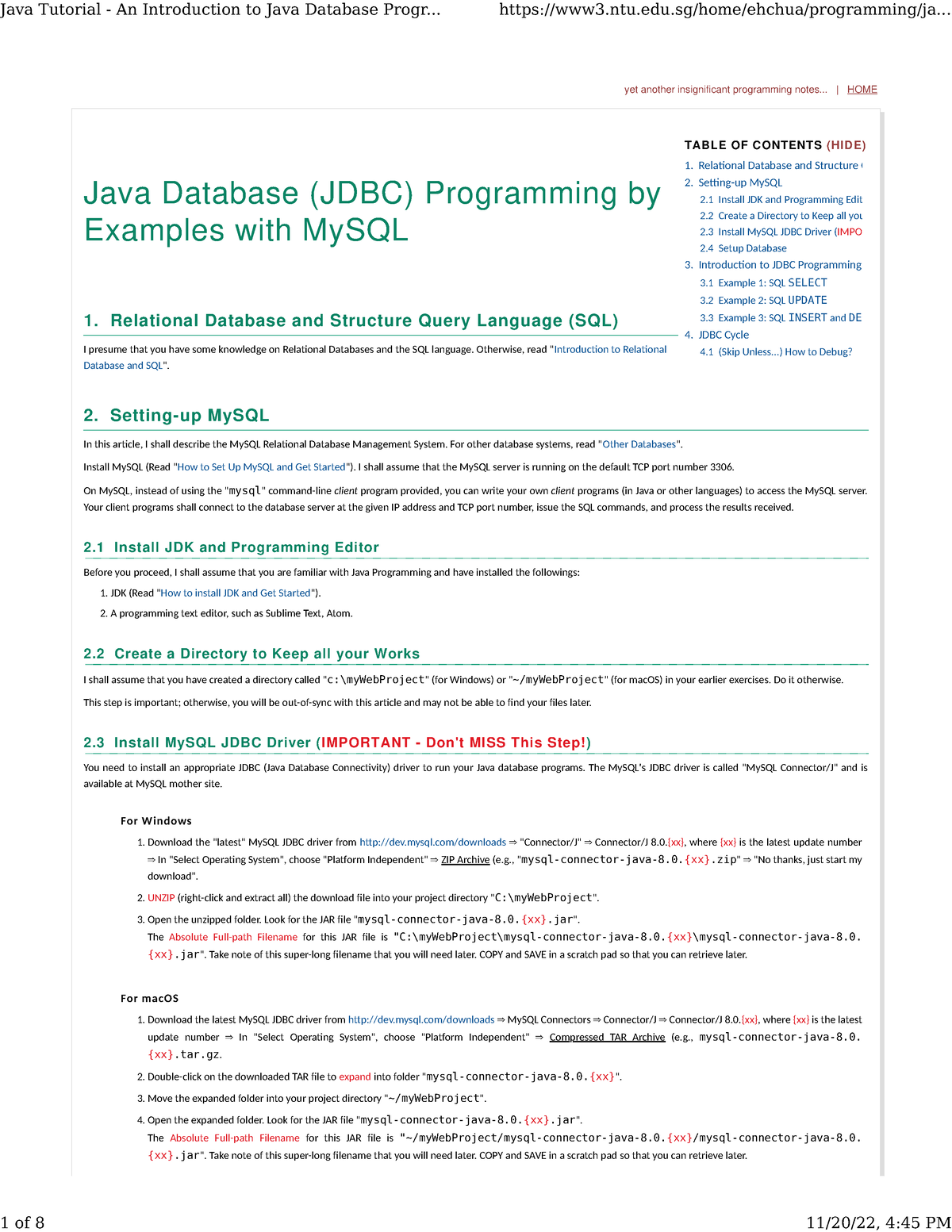 Java Tutorial - An Introduction To Java Database Programming (JDBC) By ...