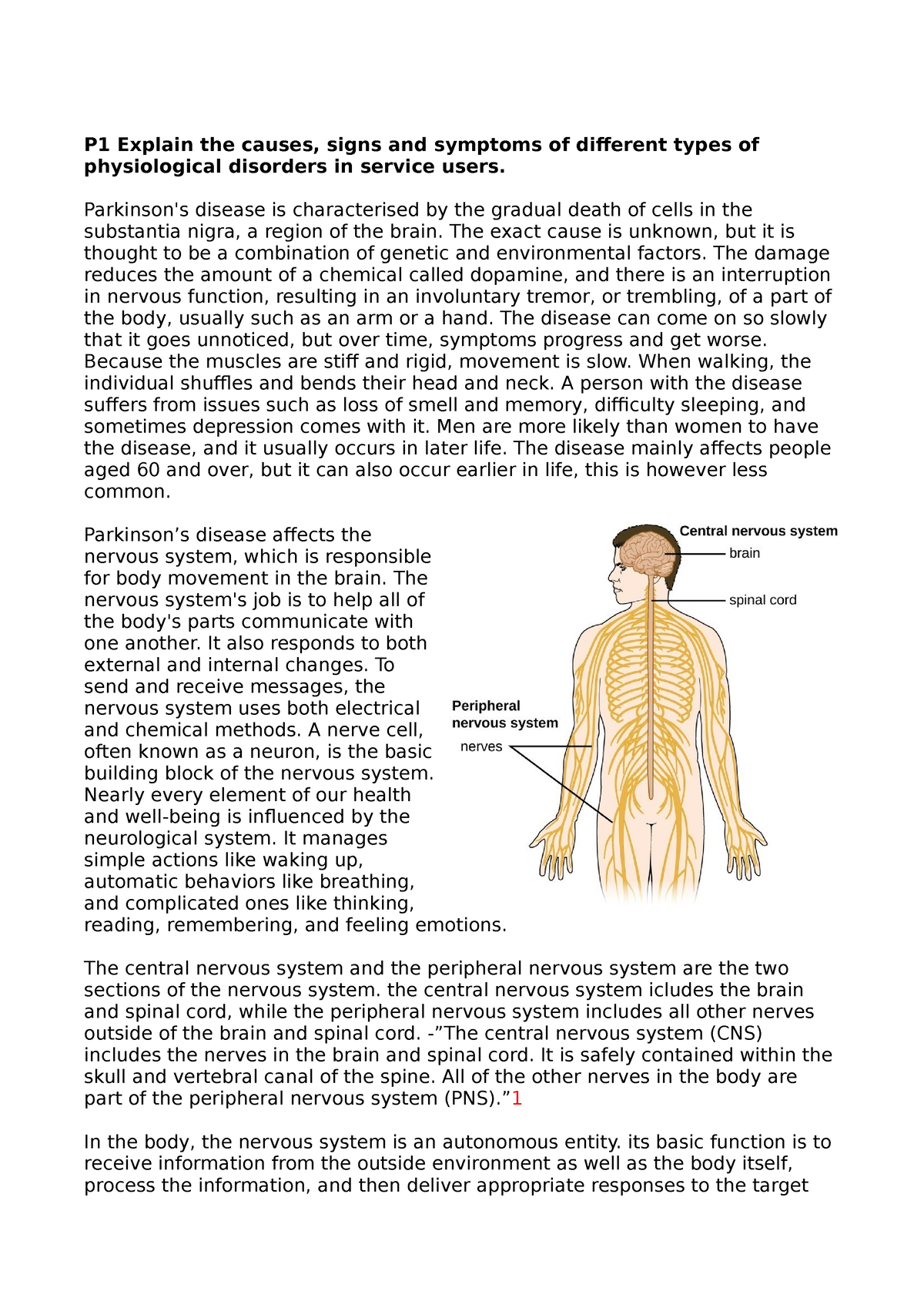 unit 14 physiological disorders assignment 2