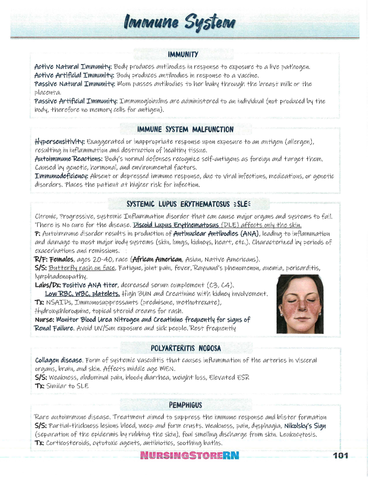 Immune Reference Guide - NUR 3505 - Studocu