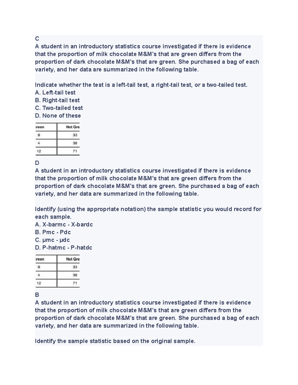 STA296 #3 - Review Help! - C A Student In An Introductory Statistics ...