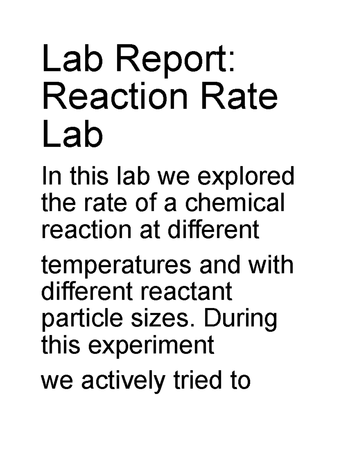 Untitled document I do not wish to type this out. Lab Report