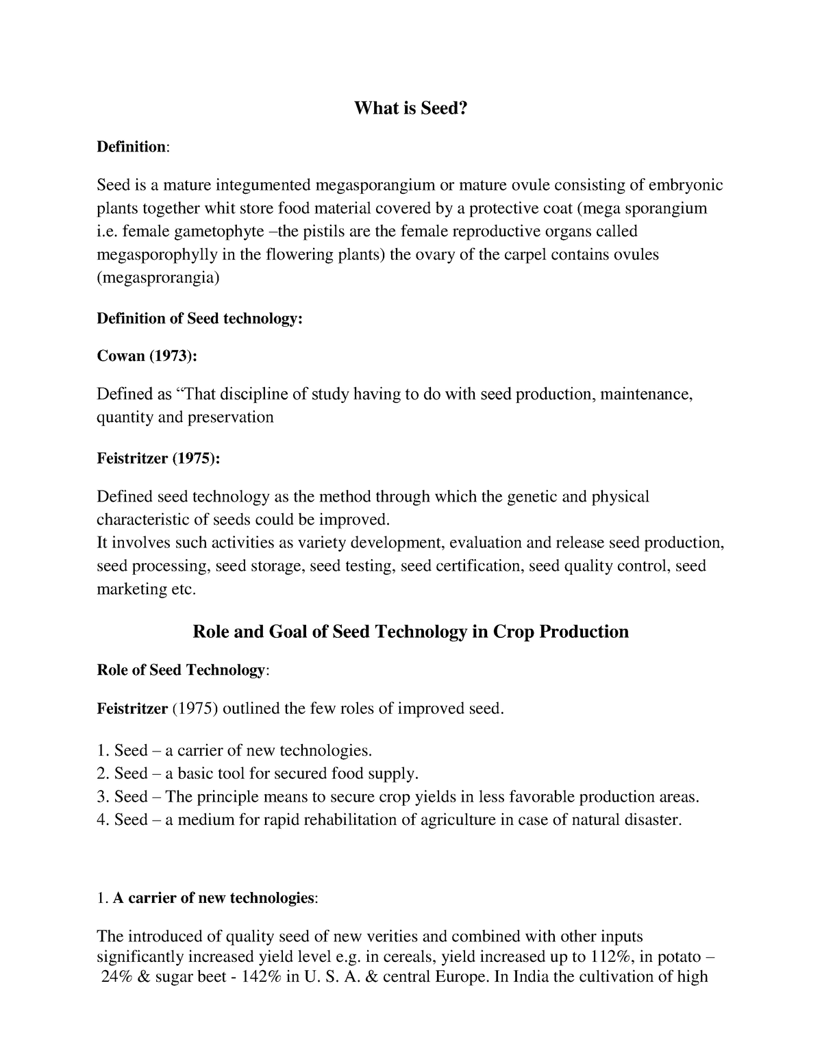 seed-technology-notes-2-what-is-seed-definition-seed-is-a-mature