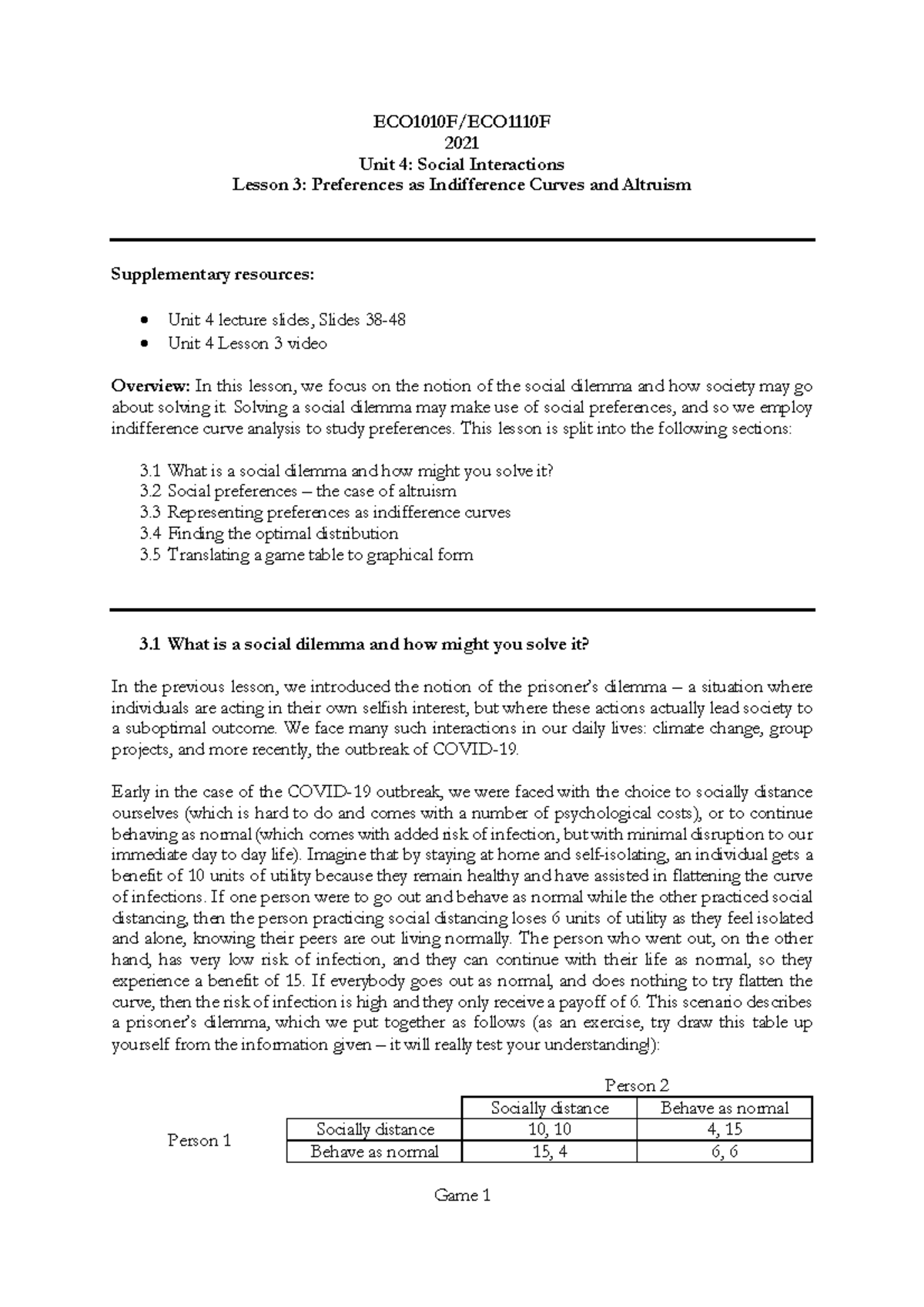 Unit+4,+Lesson+3 - Lecture notes 3 - ECO1010F/ECO1110F 2021 Unit 4 ...