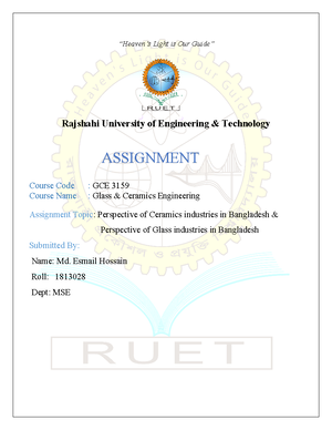 lab report of GCE which is an important for GCE student - EXPERIMENT NO ...