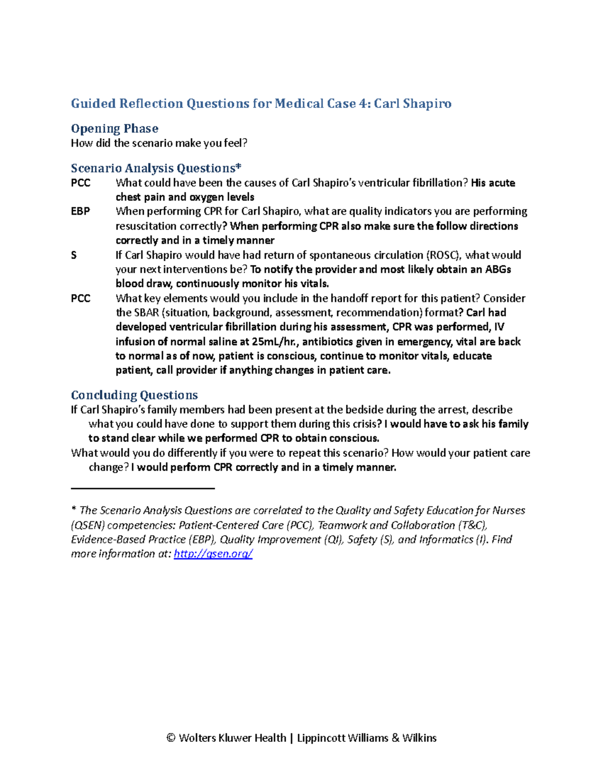 V Sim2 - vsim - Guided Reflection Questions for Medical Case 4: Carl ...