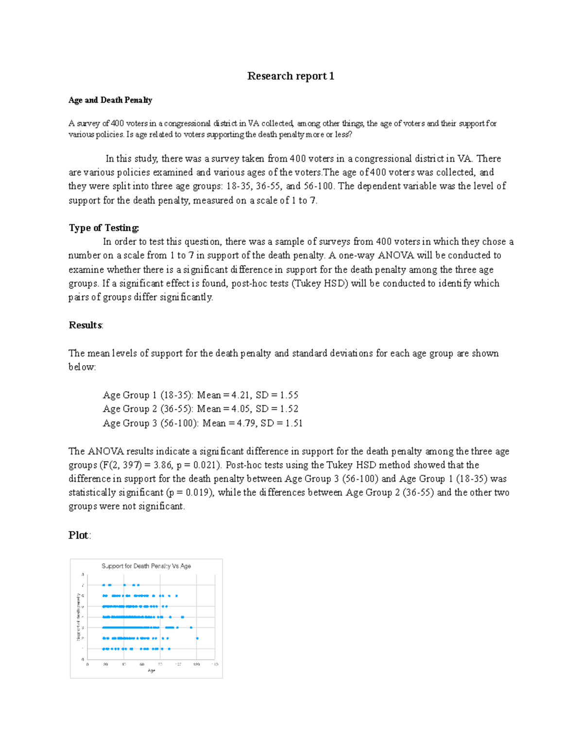 Research report 1 - Is age related to voters supporting the death ...