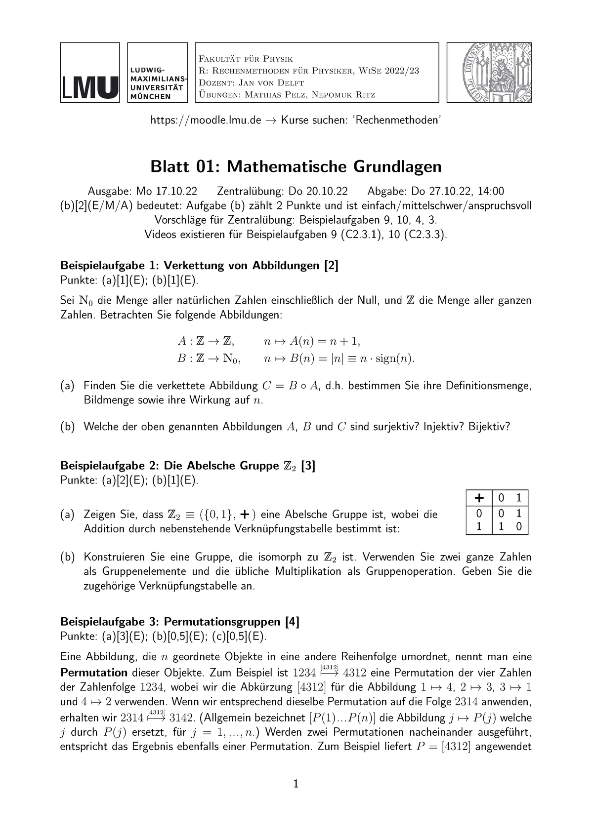 01Mathematische Grundbegriffe - Fakult ̈at F ̈ur Physik R ...