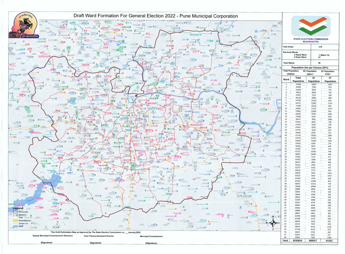 Pune City Draft Ward Map Marketing Management Studocu   Thumb 1200 885 