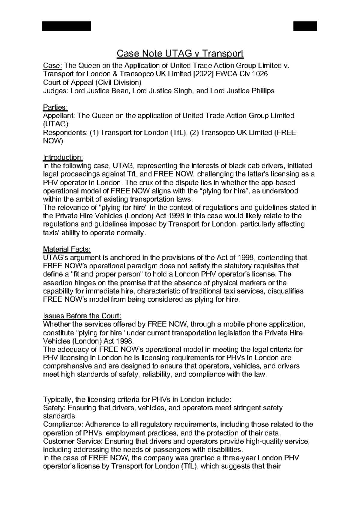 Case note geschwärzt - Exampel case note for the last lsm - Case Note ...