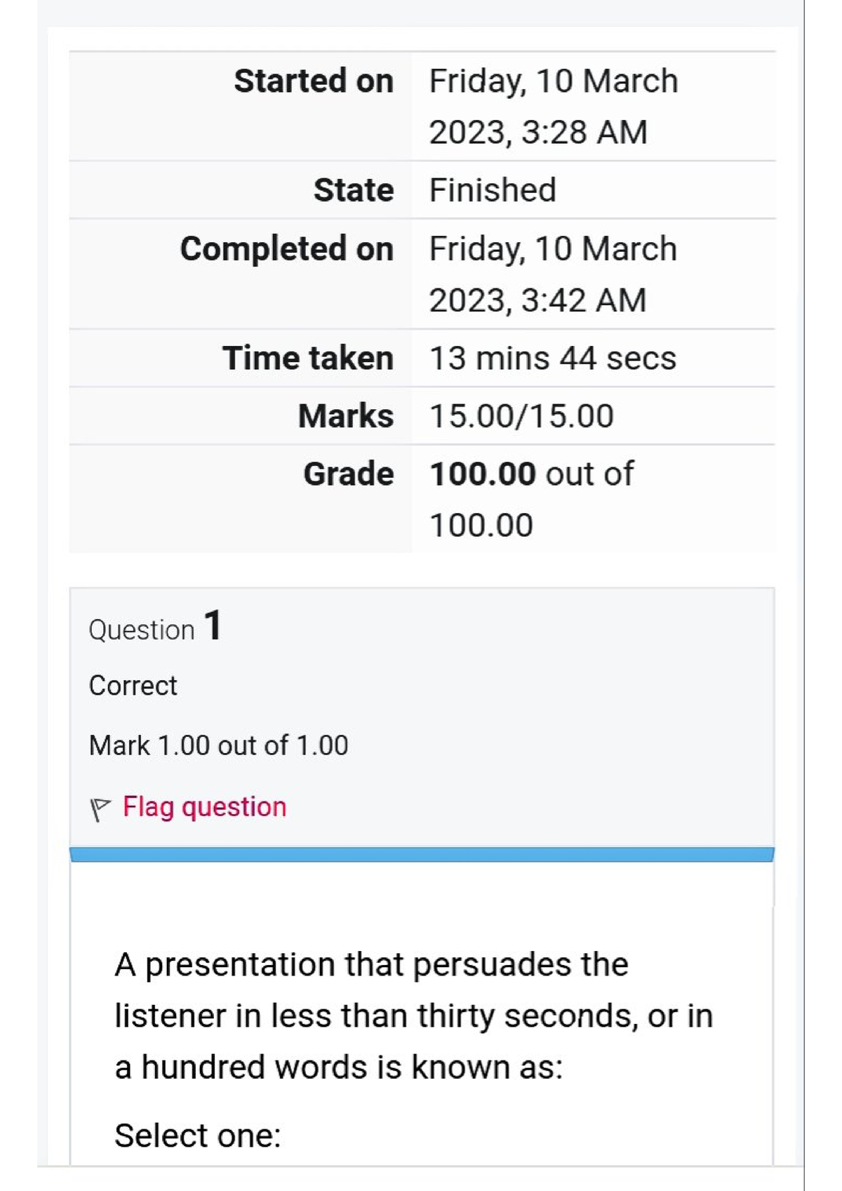 Business Communication QUIZ 2 - BUS 1105 - Studocu