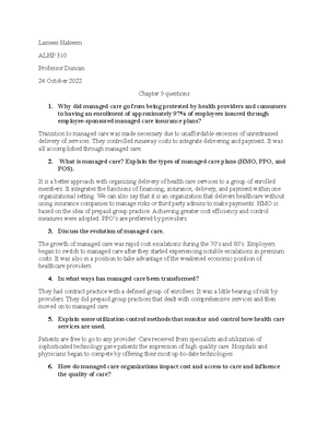 ALHP module assignment - Lamees Hakeem ALHP 310 Dr. Duncan 21 September ...