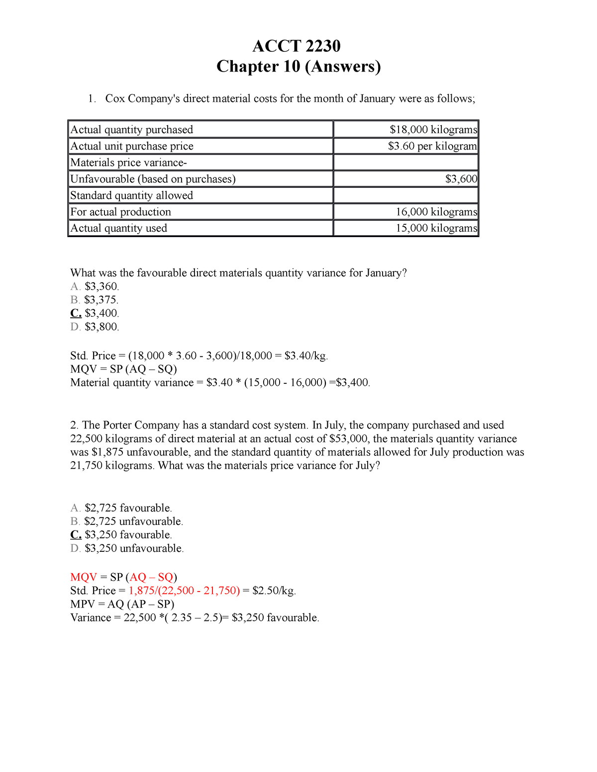 What Does Material Quantity Variance Mean