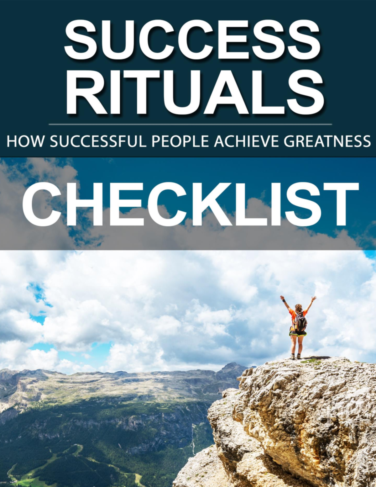 Checklist - Success Rituals Checklist Your success or failure is ...