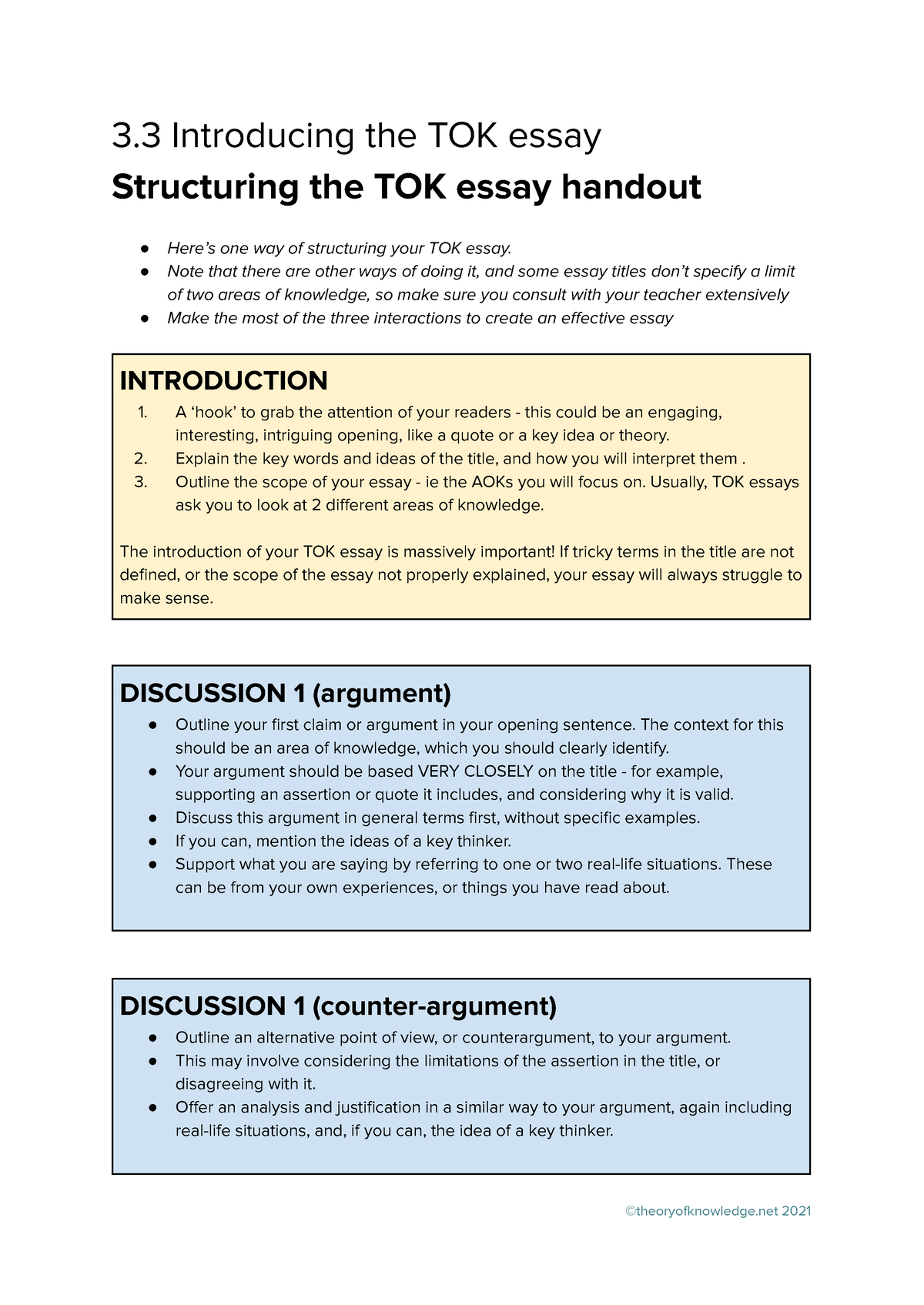 tok essay sentence starters