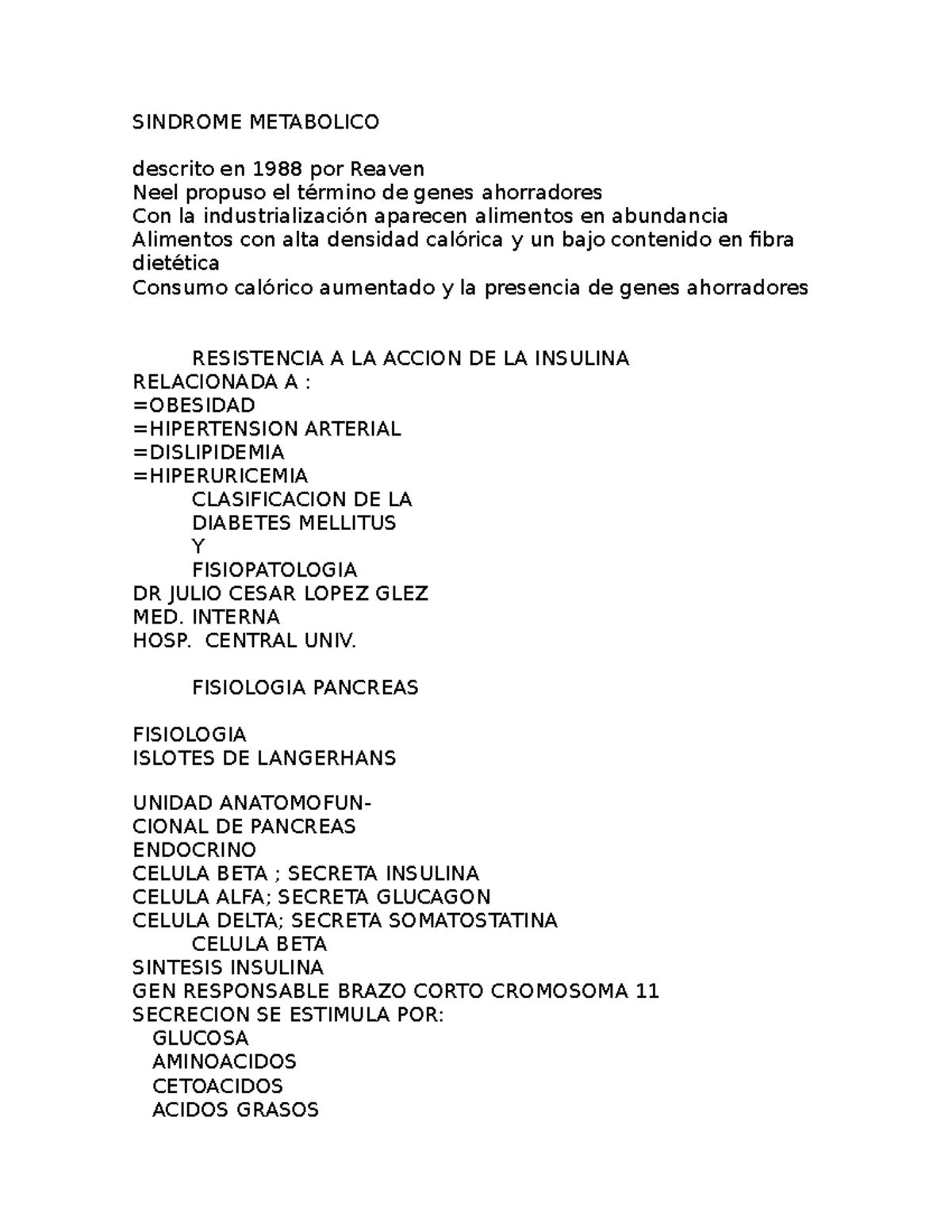 islotes de langerhans y diabetes mellitus