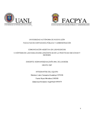 Equipo 4 EV 4 - Evidencia - UNIVERSIDAD AUTONOMA DE NUEVO LEON Facultad ...