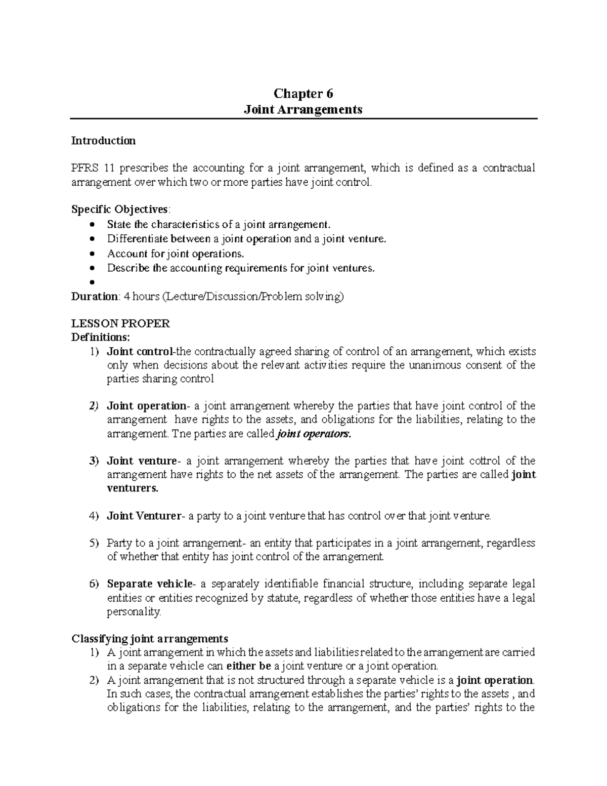 Chapter 6 Joint Arrangements - Chapter 6 Joint Arrangements ...