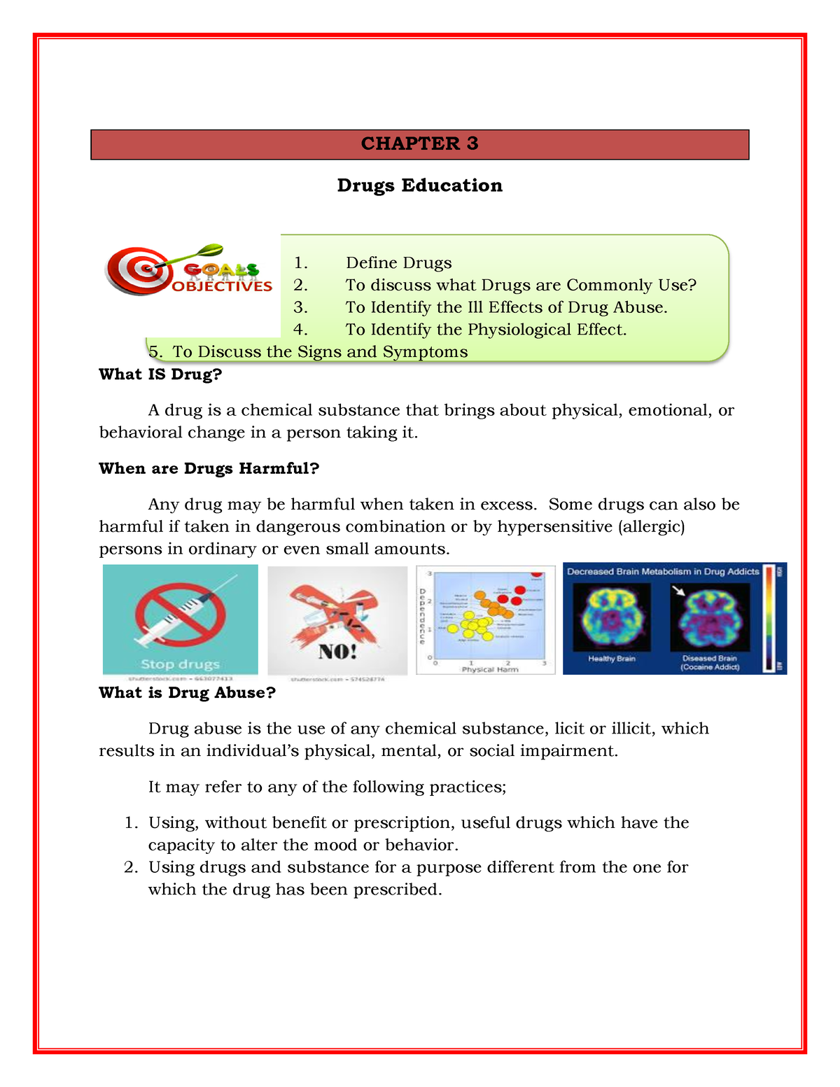 Chapter 3 - Drugs Education 1 - Bachelor Of Science In Criminology ...