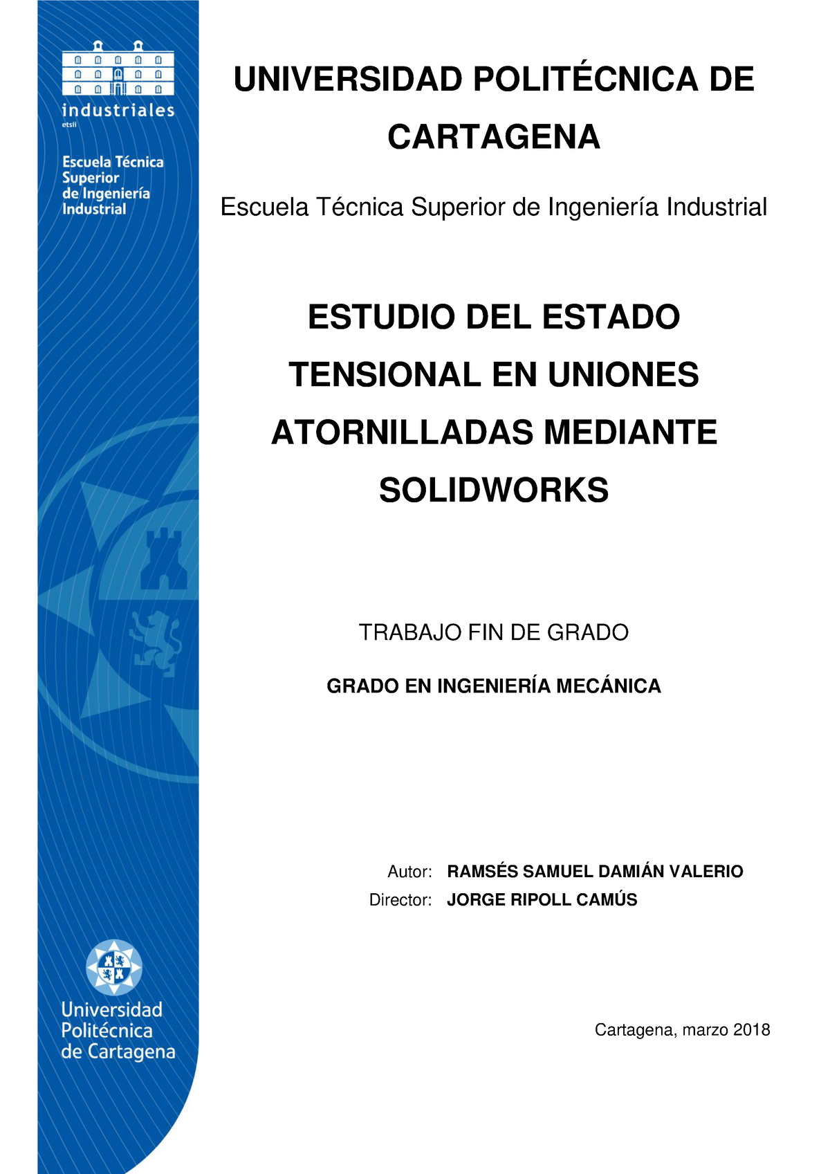 Uniones Atornilladas Gaaaaaaaa - UNIVERSIDAD POLITÉCNICA DE CARTAGENA ...