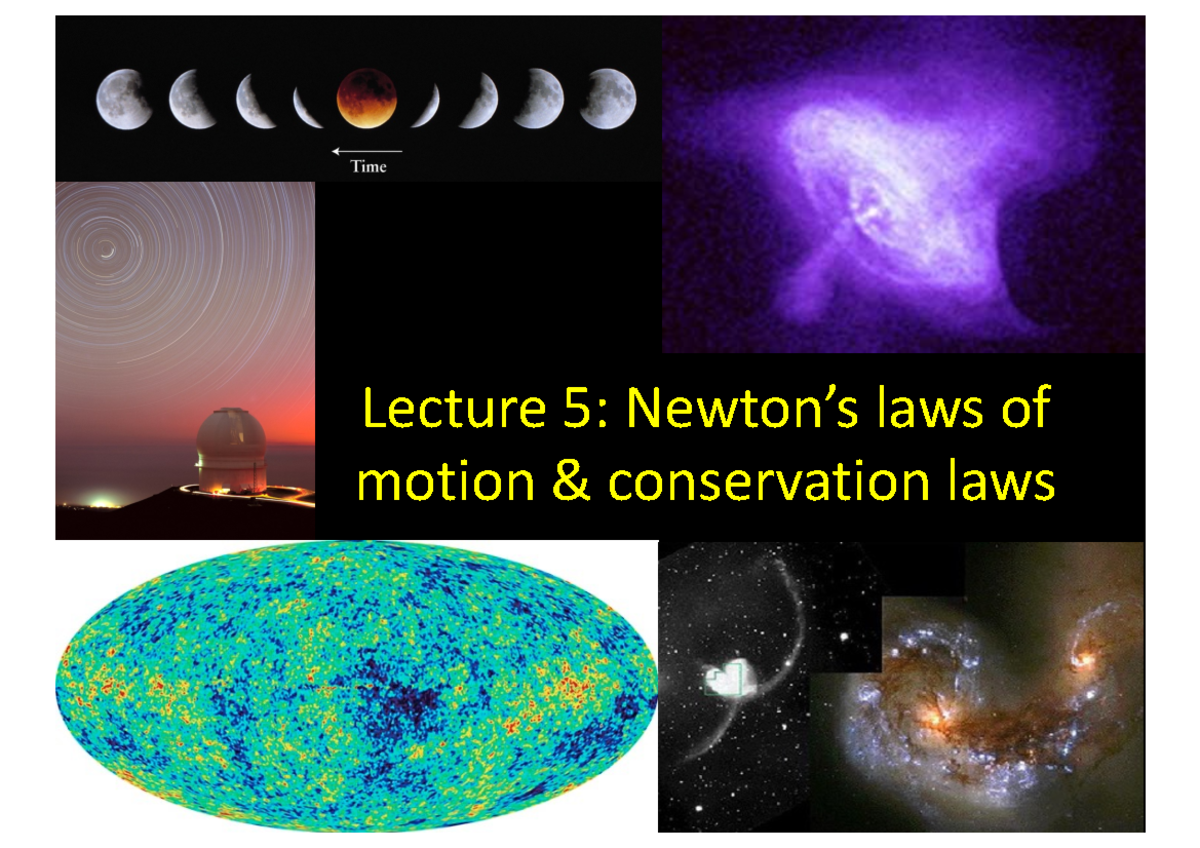 Lecture+5 - Lecture 5 2024 - Lecture 5: Newton’s laws of motion ...