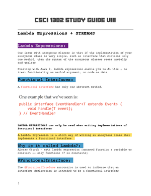 CSCI 1302 - Software Development (Generic & Raw Types) - CSCI 1302 ...