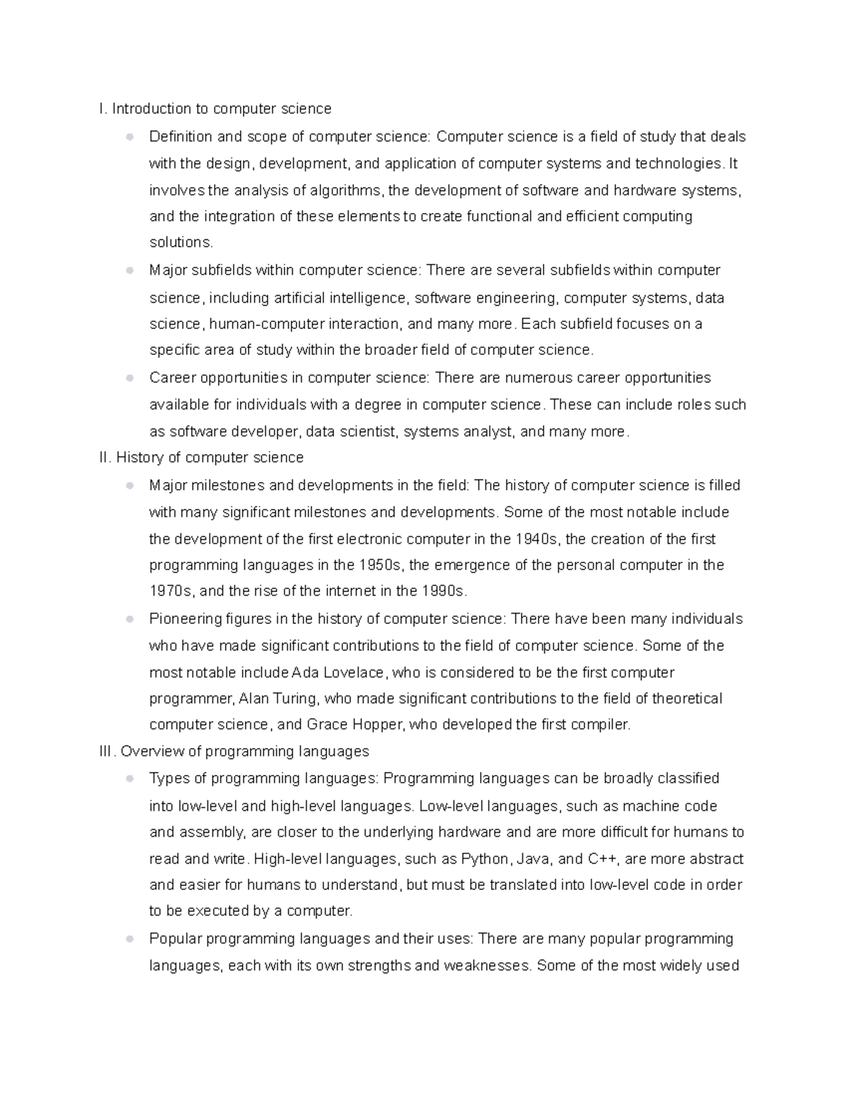 case study computer science definition