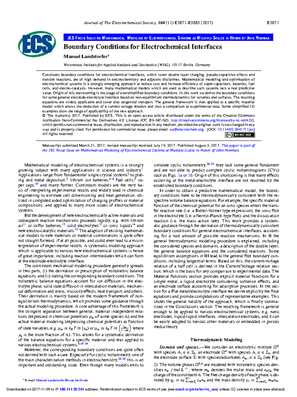 J. Electrochem. Soc Articulo Journal of The Electrochemical Society