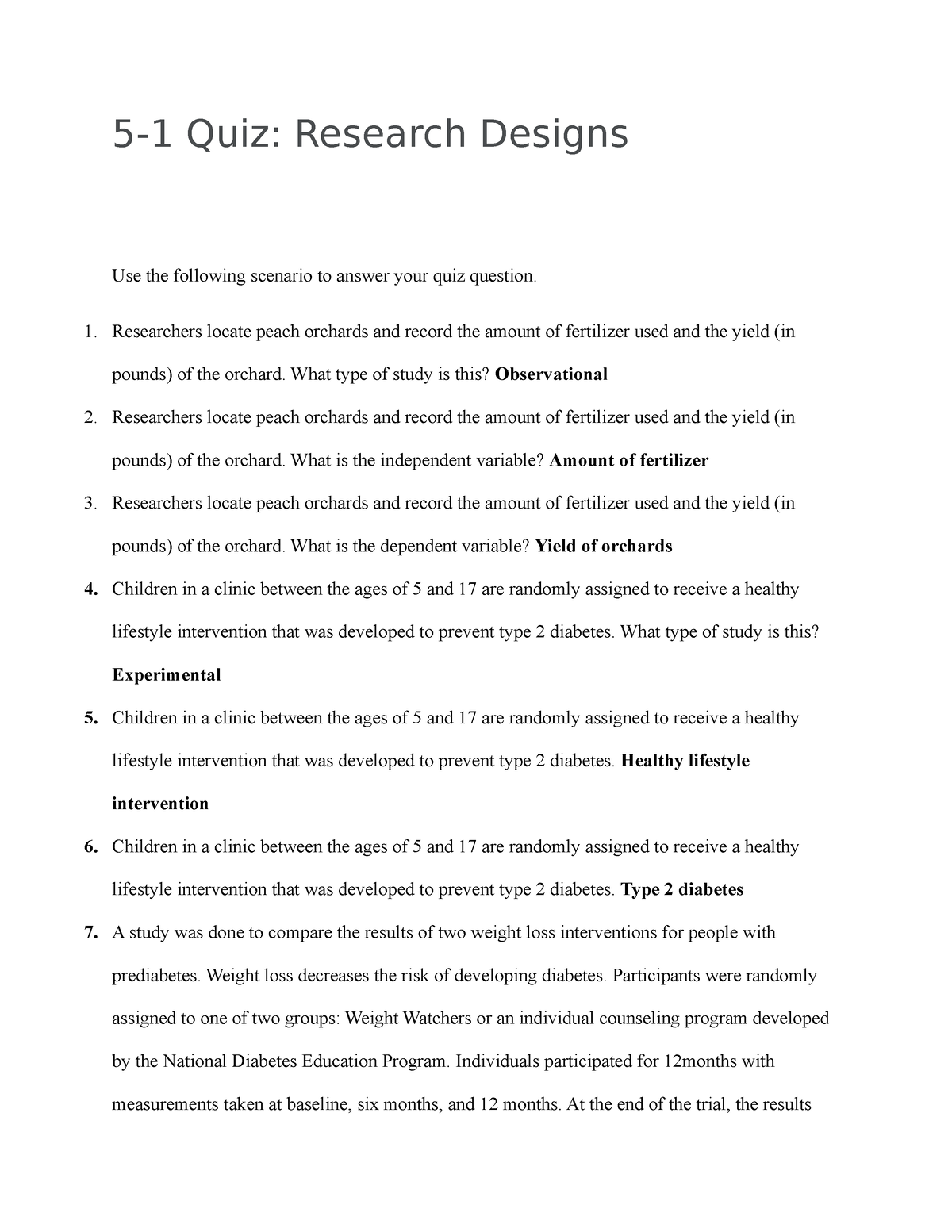 research design questions and answers pdf