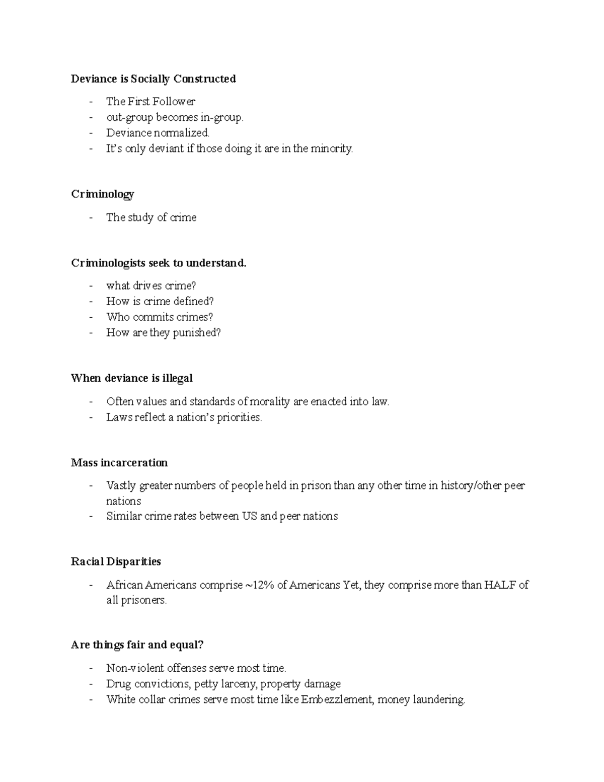 Deviance in Sociology 2 - Deviance is Socially Constructed The First ...