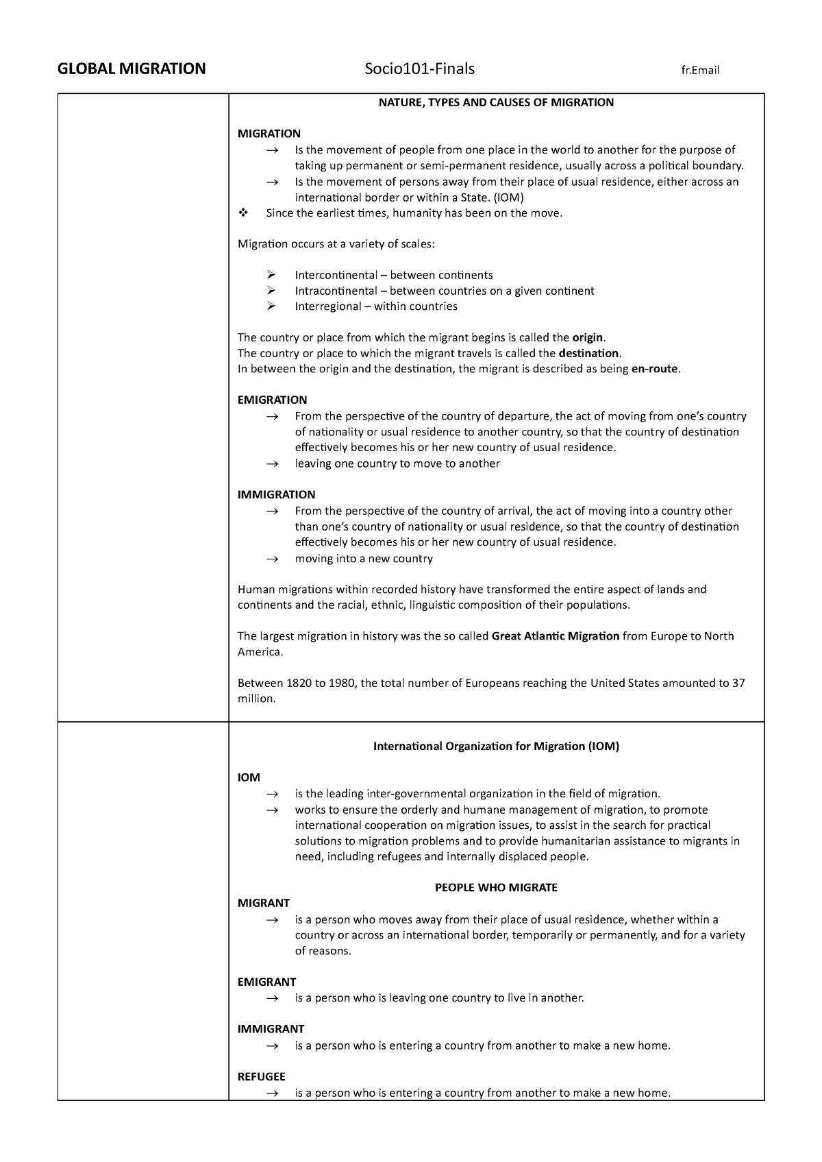 Global- Migration-Socio 101 - GLOBAL MIGRATION Socio101-Finals fr ...