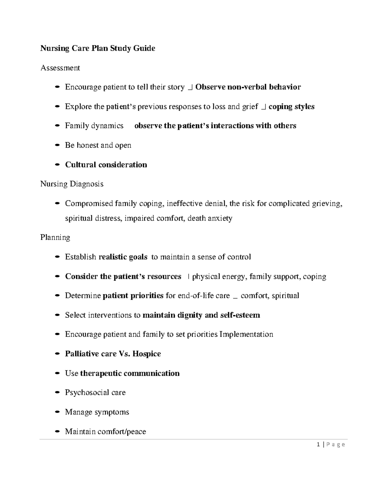 Nursing Care Plan Study Guide - Nursing Care Plan Study Guide ...