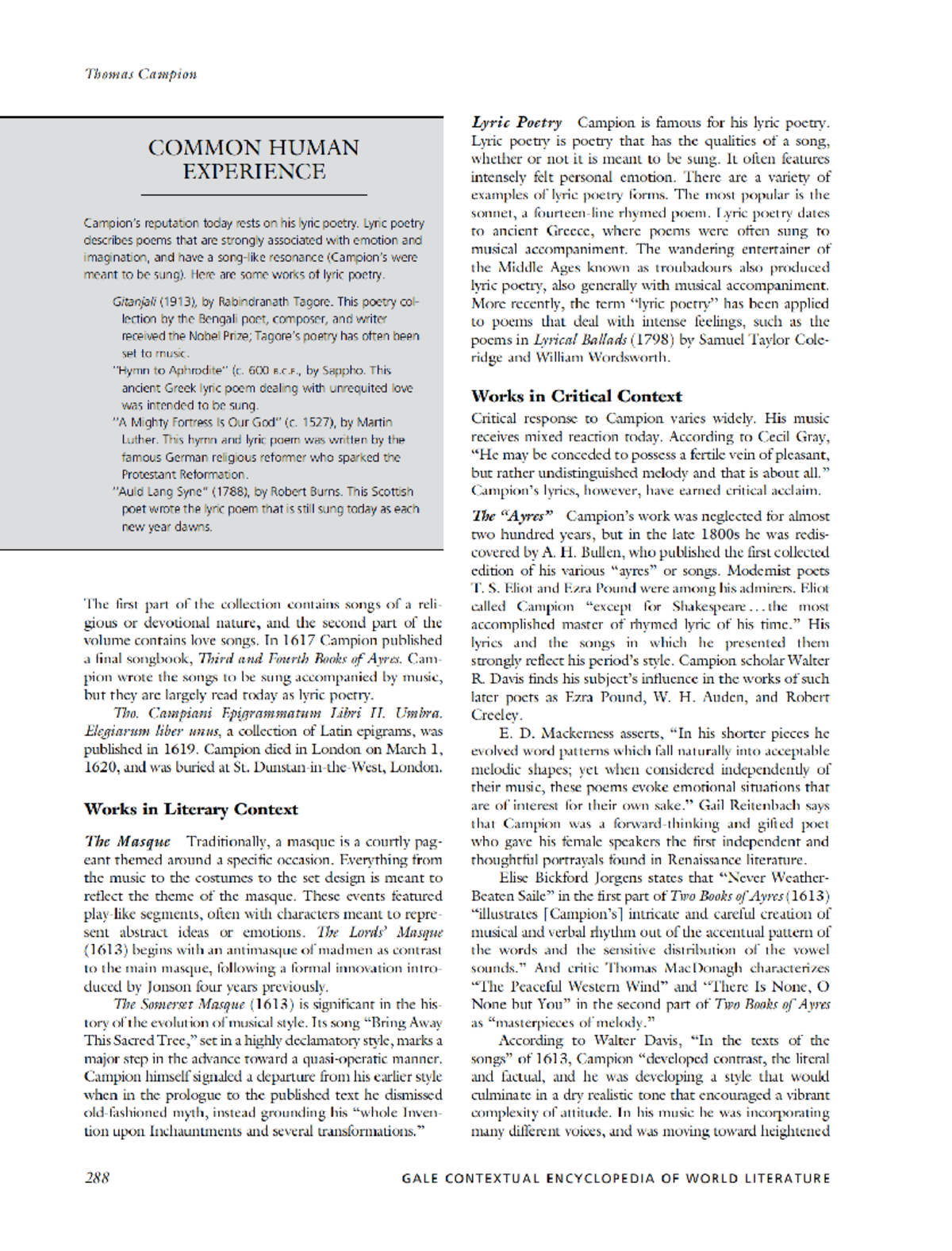 Gale Contextual Encyclopedia of World Literature A C Vol 1 2009 237 ...