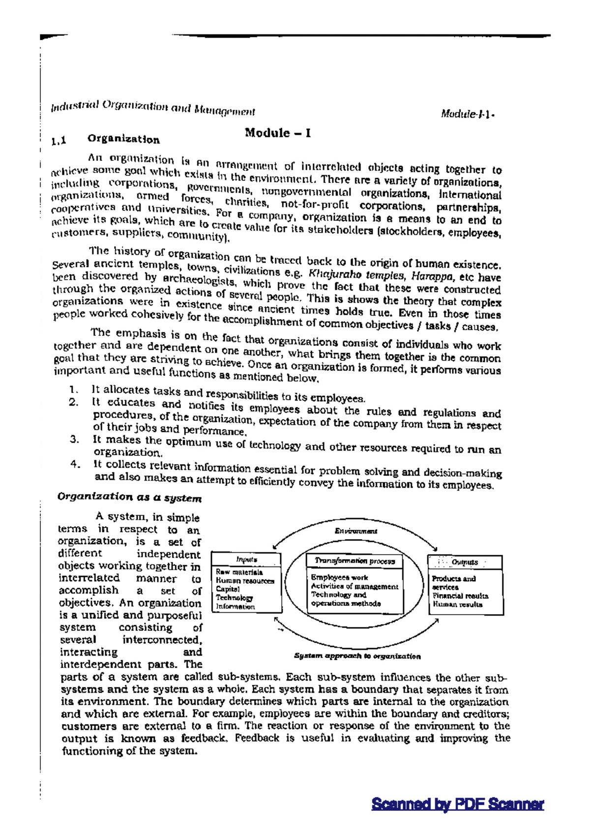 Document.pdf 1 - Module 1 - Industrial Organization & Management ...